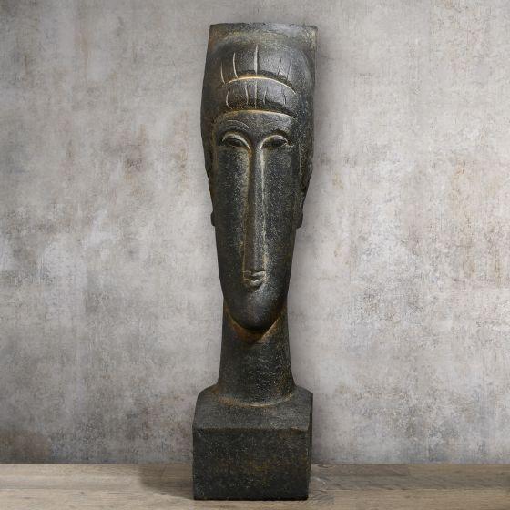 OMAGGIO A MODIGLIANI - BUSTO DI DONNA - NERO