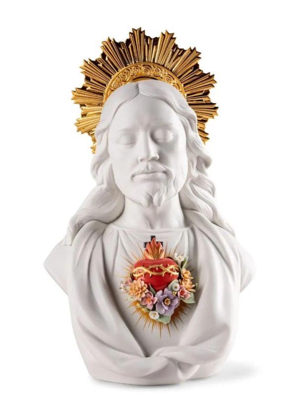 Scultura Sacro Cuore di Ges&ugrave;